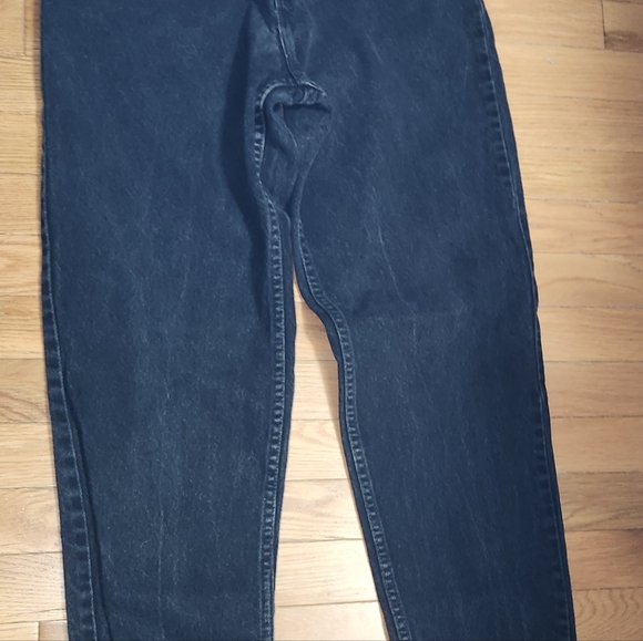 VINTAGE LEVIS 551 MED BLACK WOMENS JEANS GREAT FIND MADE IN THE USA SIZE 8 MED - Picture 5 of 15
